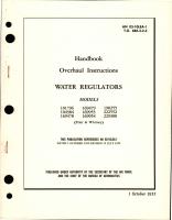 Overhaul Instructions for Water Regulators 