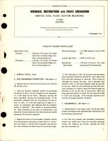 Overhaul Instructions with Parts Breakdown for Bottom Mounting Dual Float Switch - F-7242 