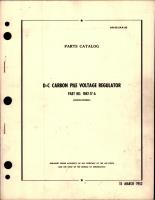 Parts Catalog for D-C Carbon Pile Voltage Regulator - Part 1042-17-A 