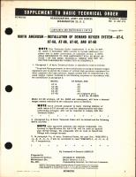 Installation of Demand Oxygen System for AT-6, A, B, C, and D