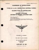 Instructions for Types B-1 & B-2 Generator Control Boxes and Eclipse Type 320 Control Box