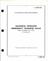 Illustrated Parts Breakdown for Solenoid Operated Emergency Transfer Valve Part no. MC 1750