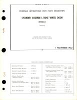 Overhaul Instructions with Parts Breakdown for Nose Wheel Door Cylinder Assembly - 89H1054-7 