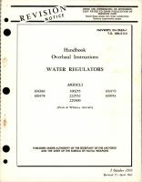 Overhaul Instructions for Water Regulators