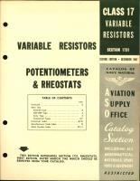 Variable Resistors for Potentiometers and Rheostats