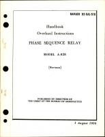Overhaul Instructions for Phase Sequence Relay - Model A-828