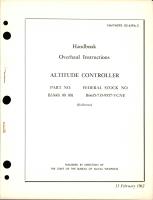 Overhaul Instructions for Altitude Controller - Part B33601 00 001