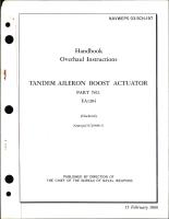 Overhaul Instructions for Tandem Aileron Boost Actuator - Part EA1204 