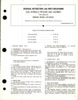 Overhaul Instructions with Parts for Dual Hydraulic Pressure Gage Assembly - Type 6966-387