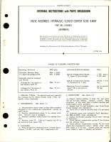 Overhaul Instructions with Parts Breakdown for Closed Center Slide 4-Way Hydraulic Valve Assembly - Part 159508-5 