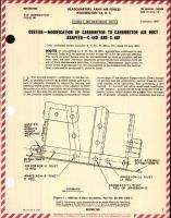 Modification of Carburetor to Carburetor Air Duct Adapter for C-46D and C-46F