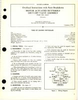 Overhaul Instructions with Parts for Motor Actuated Butterfly Shut Off Valve Assembly - Part 100227