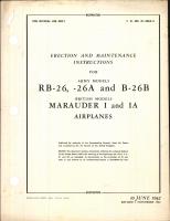 Erection and Maintenance Instructions for RB-26 and B-26B (Marauder I and IA)
