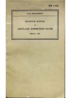 Airplane Inspection Guide - War Department Tech Manual 