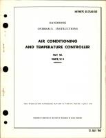 Overhaul Instructions for Air Conditioning and Temperature Controller - Part 106078 and SR 8