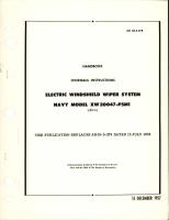 Overhaul Instructions for Electric Windshield Wiper System - Model XW 20047-P5M1 