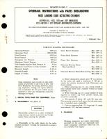 Overhaul Instructions with Parts Breakdown for Nose Landing Gear Actuating Cylinder - Parts 601900-501, 601900-503, 601900-505, and 601900-507