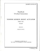 Overhaul Instructions for Tandem Aileron Boost Actuator - Part EA1204