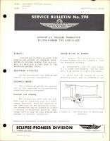 Instrument Overhaul Catalog Autosyns - Oil Pressure Transmitter Eclipse-Pioneer Type 4165-21-B25