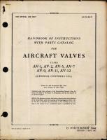 Handbook of Instructions with Parts Catalog for Aircraft Valves