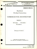 Overhaul Instructions for Submerged Fuel Booster Pump - Models TF54500, TF54500-1, TF54500-6