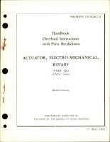 Overhaul Instructions with Parts Breakdown for Electromechanical Rotary Actuator - Part GYLC 6962 