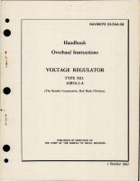 Overhaul Instructions for Voltage Regulator - Type 20B56-3-A 