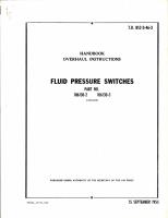 Overhaul Instructions for Fluid Pressure Switches Part No 106130-2 and 106130-3