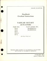 Overhaul Instructions for Varicam Rotary Actuators - Part D342, D410, D553, D553-1 and D772 