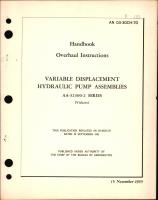 Overhaul Instructions for Variable Displacement Hydraulic Pump Assemblies AA-32300-2 Series