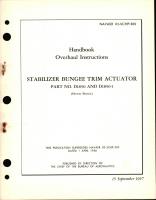 Overhaul Instructions for Stabilizer Bungee Trim Actuator Part D1850 and D1850-1