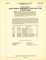 Aircraft Accessories; Oxygen Equipment for Discontinuance of Using Brass Fittings in Oxygen Systems