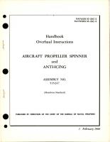 Overhaul Instructions for Aircraft Propeller Spinner and Anti-Icing - Assembly 535247 