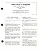 Overhaul Instructions with Parts Breakdown for Nose Wheel 26 x 6, Type II