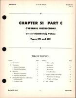 Overhaul Instructions for De-Icer Distributing Valves, Ch 51 Part C