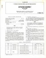 Instructions w Parts Breakdown for Actuator Assembly Part 106510