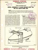 Conversion of 75 Gallon Auxiliary Metal Fuel Tank Into Fighter Rescue Gear