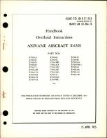 Overhaul Instructions for Axivane Aircraft Fans 