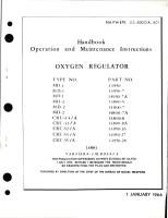 Operation and Maintenance Instructions for Oxygen Regulator 