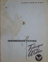 Instrument Flying; Technique in Weather