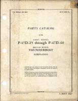 Parts Catalog for P-47D-25 Through P-47D-40