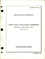 Illustrated Parts Breakdown for Wing Flap Actuator Assembly - Parts 457EA-0 and 457EA-1