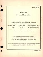 Overhaul Instructions for Mass Flow Control Valve Model No. CFT 25-3D Part No. 11871-2