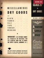 Miscellaneous Dry Goods