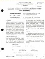 Modification of Caliber .50 Gun Barrel Assembly D7162259 to Prevent Stoppages