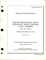 Illustrated Parts for Electro-Mechanical Input Hydraulic Servo Control Valve Assembly - Part 100950-1 