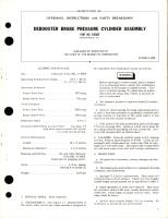 Overhaul Instructions with Parts Breakdown for Debooster Brake Pressure Cylinder Assembly - Part K4263F 