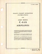 Pilot's Flight Operating Instructions for Army Model C-64A