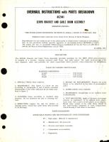 Overhaul Instructions with Parts Breakdown for AG24A1 Servo Bracket and Cable Drum Assembly 