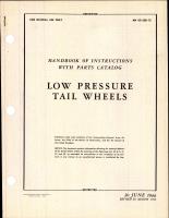 Handbook of Instructions with Parts Catalog for Low Pressure Tail Wheels